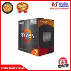 CPU AMD RYZEN 7 5700G (3.8Ghz Upto 4.6Ghz / 20Mb / 8 Cores, 16 Threads / 65W) Box Chính Hãng