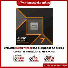 CPU AMD RYZEN 7 9700X 3.8 Ghz Boost 5.5 Ghz, 8 Cores, 16 Threads, 32 Mb Cache