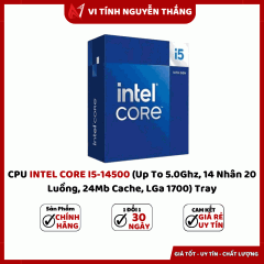 CPU INTEL CORE I5-14500 (Up To 5.0Ghz, 14 Nhân 20 Luồng, 24Mb Cache, LGa 1700) Tray