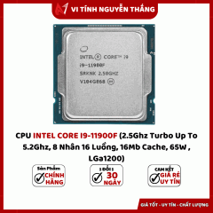 CPU INTEL CORE I9-11900F (2.5Ghz Turbo Up To 5.2Ghz, 8 Nhân 16 Luồng, 16Mb Cache, 65W , LGa1200)  