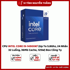 CPU INTEL CORE I9-14900Kf (Up To 5.8Ghz, 24 Nhân 32 Luồng, 36Mb Cache, 125W) Box Công Ty