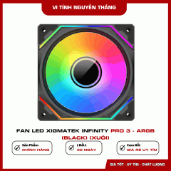 Fan Led Xigmatek Infinity Pro 3 - ARGB (Black) (Xuôi)