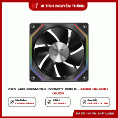 Fan Led Xigmatek Infinity Pro 5 - ARGB (Black) (Xuôi)