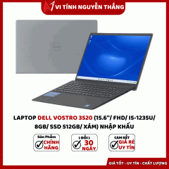 LAPTOP DELL VOSTRO 3520 (15.6 INCH/ FHD/ I5-1235U/ 8GB/ SSD 512GB/ XÁM) NK
