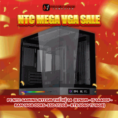 NTC MEGA VGA SALE - PC GAMING NTCGM RAPTOR LAKE 14TH ( B760M - I5 14400F - 16G - 512GB NVME - RTX 5060 TI 16G )
