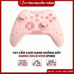 Tay cầm chơi game không dây  DAREU HOLD H105 (Pink)