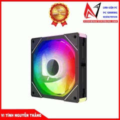 Bộ 3 Fan Quạt Jungle Leopard Interstellar V1 Block Fan Led Black or White, 12cm, 4 pin PWM + 5V ARGB, 2000rpm