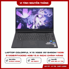 Laptop Colorful X15 XS22 (i5 12450H/16GB/512GB/RTX3050 4GB/15.6 inch) Chính Hãng