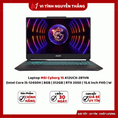 Laptop MSI Cyborg 15 A12UCX-281VN (Intel Core i5-12450H | 8GB | 512GB | RTX 2050 | 15.6 inch FHD | W