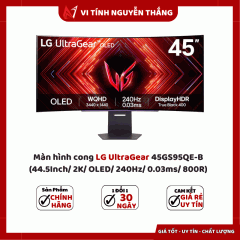 Màn hình cong LG UltraGear 45GS95QE-B (44.5Inch/ 2K/ OLED/ 240Hz/ 0.03ms/ 800R)