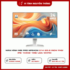 Màn hình MSI PRO MP243W E14 (23.8 inch/ FHD/ IPS/ 144Hz/ 1ms/ Loa/ White)