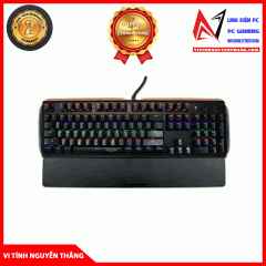  Bàn Phím Cơ Newmen Gm368 Mix Led + Đỡ Tay Blue Switch