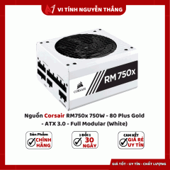 Nguồn Corsair RM750x 750W - 80 Plus Gold - ATX 3.0 - Full Modular (White)