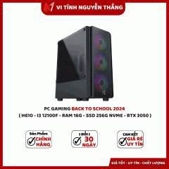 PC GAMING XUÂN 2025 - ĐÃ BAO GỒM MÀN HÌNH ( H610 - I3 12100F - RAM 16G - SSD 256G NVME - RTX 3050 ) 