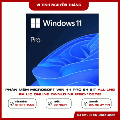Phần mềm Microsoft Win 11 Pro 64-bit All Lng PK Lic Online DwnLd NR (FQC-10572)