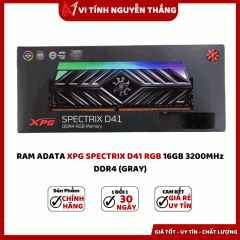 RAM ADATA XPG Spectrix D41 RGB 16GB 3200Mhz DDR4 (Gray)