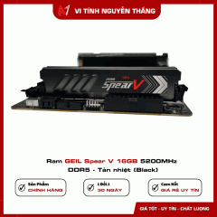 Ram GEIL Spear V 16GB 5200MHz DDR5 - Tản nhiệt (Black)