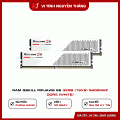  Ram Gskill Ripjaws S5 32GB (16X2) 5600Mhz DDR5 (White)