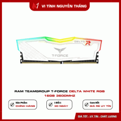 Ram Teamgroup T-Force Delta White RGB 16GB 3600Mhz