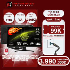 Màn hình cong MSI MAG 274CXF (27 inch/ VA/ FHD/ 280Hz/ 0.5Ms)