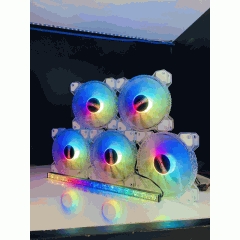 Bộ 5 Quạt Tản nhiệt, Fan Case Led RGB Coolmoon D1 - Kèm Hub + Remote