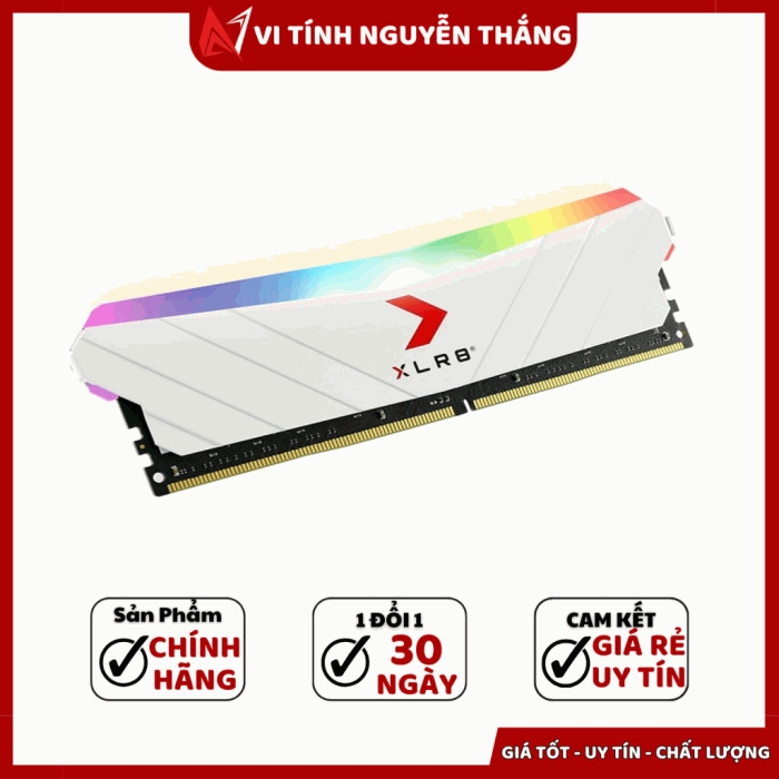Ram Pny Xlr8 Gaming Epic-X RGB 16GB 3200Mhz DDR4 (White)